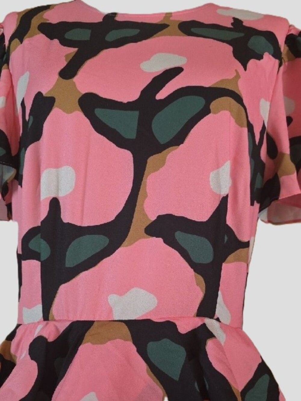 NEW $495 RHODE SERENA PINK DRESS IN ROSE BLOOM PRINT SIZE 10 - Picture 6 of 8